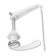 New Universal Toilet Flush Handle Lever Arm Kit With Chain For WC Cistern Tank
