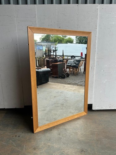 Very large oak framed mirror - very,