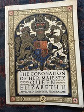 The Coronation Of Her Majesty Queen Elizabeth II 1953 Souvenir Programme