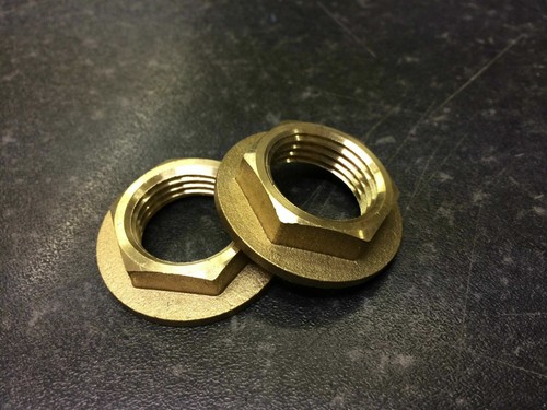 Brass back nuts for basin - nuts,