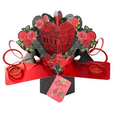 3D Pop Up Card Love Roses