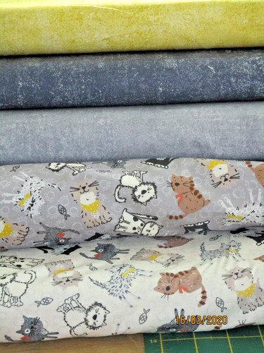 Purrfect cats 100 cotton - cats,