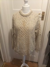 Mens Jumper Aran Crafts Wool