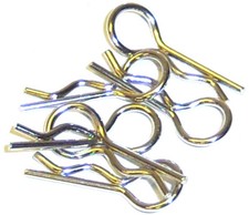 81014 HSP RC 1/8 Scale Nitro Buggy Battery / Receiver Body Cover Clips Pins X 6 