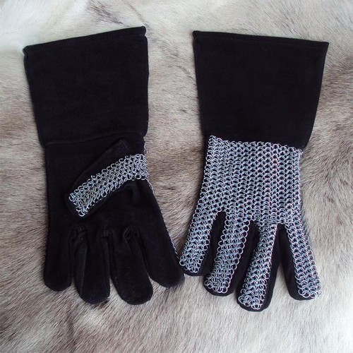 Chainmail backed leather - chainmail,