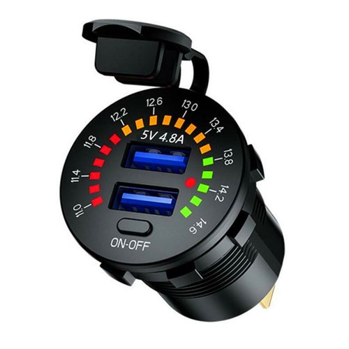 12v dual usb car charger - 12v,