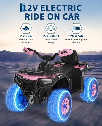Kids quad bike electric ride - kids,