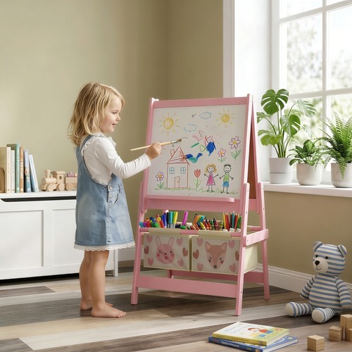 Kids easel with - with, paper