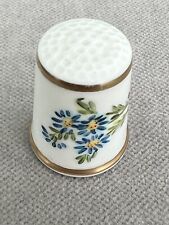 A Vintage Royal Worcester Thimble. Flower. Signed.