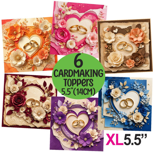 Wedding rings card - 6,