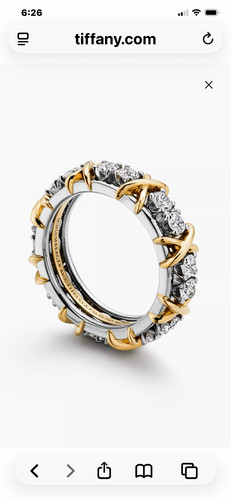 Sixteen stone tiffany 18k - stone,