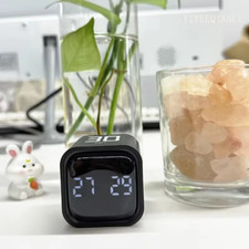 Productivity Cube Timer Gravity Flipping LED Display Preset Countdown Cooking