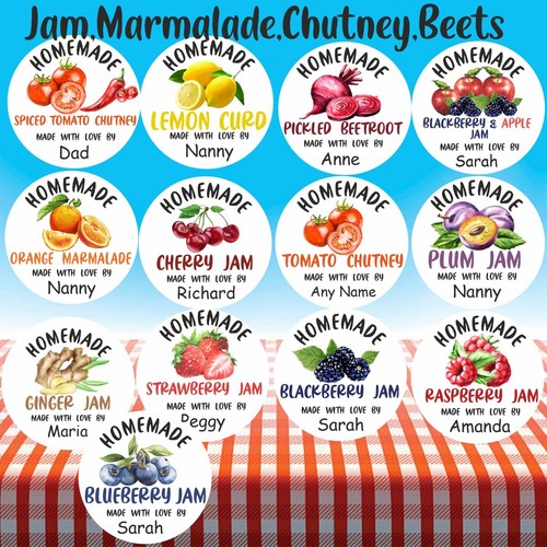 Personalised jar labels - personalised,