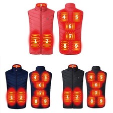 Heated Jacket Vest with USB Power 9 Zones of Warmth Perfect for Winter Use