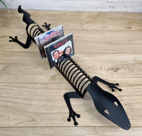 Black metal lizard rack - black,