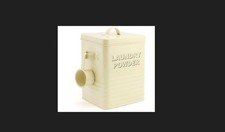 Laundry powder tin with scoop