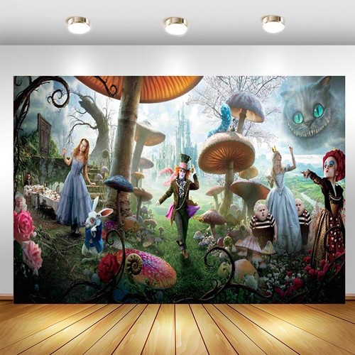 Alice wonderland backdrop - in,