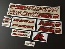 Raleigh Aero Pro Burner BMX decal set