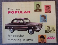 FORD POPULAR 100E orig 1959 UK Mkt Sales Brochure