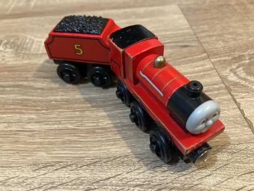 Wooden railway james train - railway,