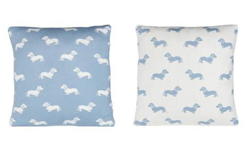 Dachshund blue cream knitted - cream,