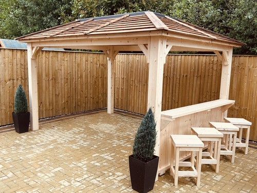 Gazebo strong wooden - 3m,
