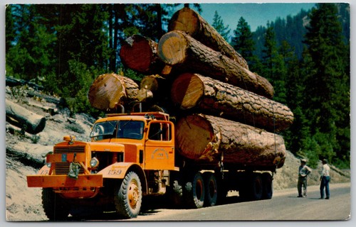 Vintage logging truck - vintage,