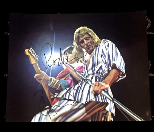 Signed rod stewart - rod, wood