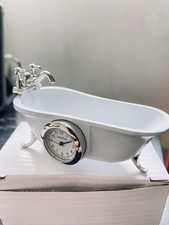 XMAS GIFT Bathtub Imperial Desk Clock,Solid Brass Paperweight Lux gift Box