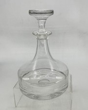 Dartington Crystal Admiral's Ship's Decanter 24cm 70s Mid Century