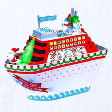 2020 Hallmark CHRISTMAS CRUSIN' Cruising Light &Sound Cruise Ship Ornament NIB