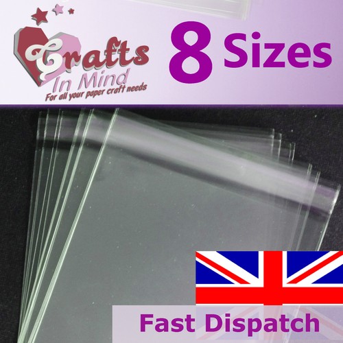 Clear cello bags for greeting - cello,