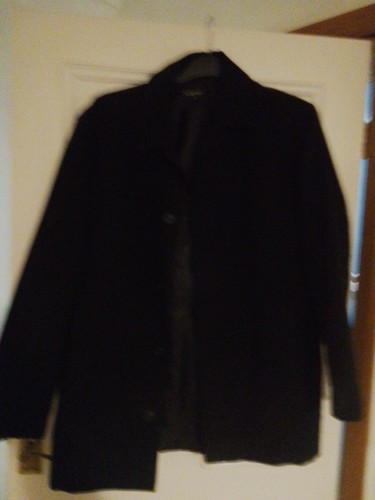 Men black duffle coat size - black,