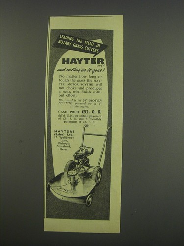 1957 hayter motor scythe - hayter,