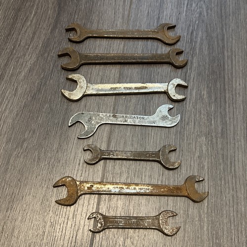 Vintage spanner job lot - x,