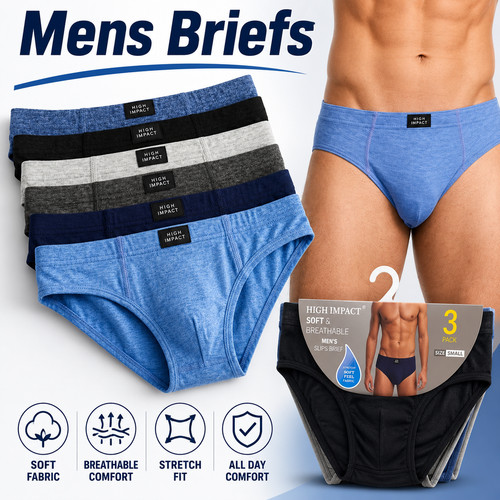 Pack 12 mens - 9, briefs