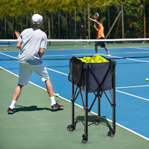 Foldable tennis ball cart - foldable,