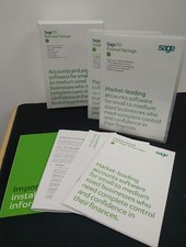 Sage 50 Business Package includes Accounts Payroll, HR, Forecasting.  New in Box