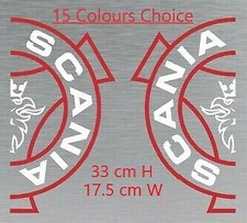 Scania With Griffin Truck Stickers Vinyl Cab Window