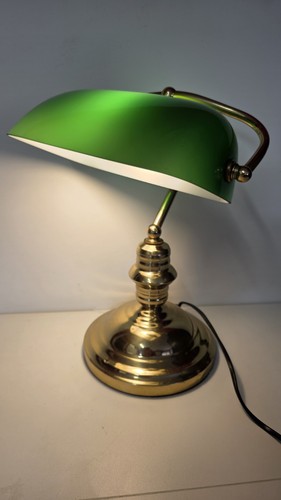 Vintage banker lamp desk - vintage, banker's
