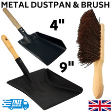 Metal Dustpan and Hand Brush