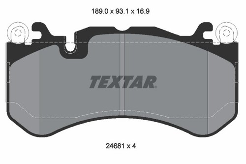 Brake pad set disc - brake, for
