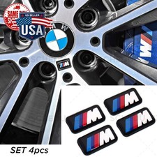 4x BMW M Tech Wheels Rims Alloy Sticker Decal Logo E46 G30 E60 E71 F10 F20 F30