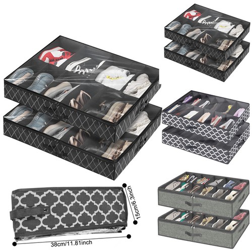 Under bed shoe storage - bed,