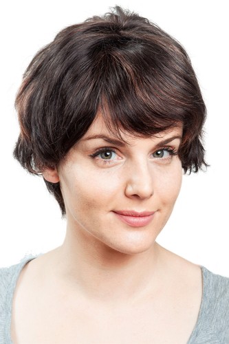 Short real hair - short, side