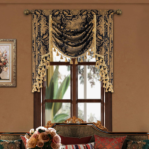 Luxury waterfall valance - waterfall,