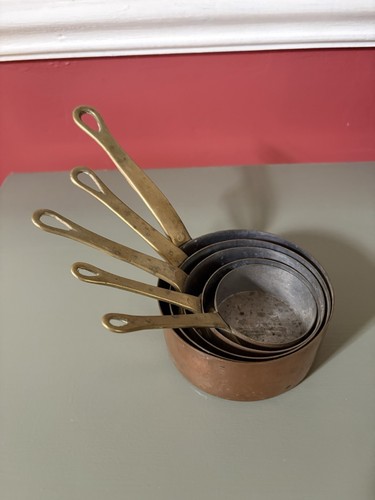 Vintage copper brass handle - copper,