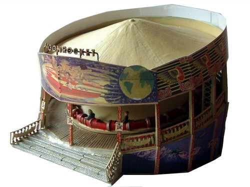 Moon rocket fairground - moon,