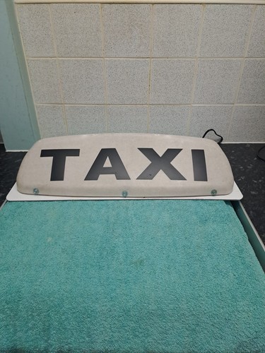 Taxi roof sign - taxi,