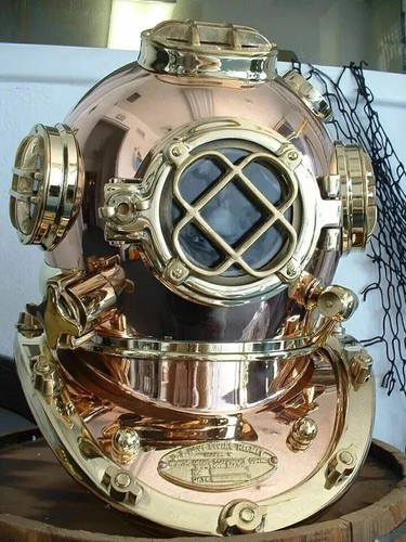 Inch diving helmet navy - diving,